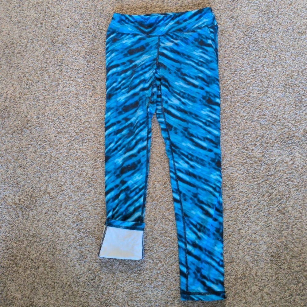 Stylish Blue Patterned Leggings